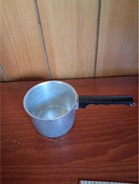 Aluminum Sauce Pan Pot 2 Cups Spout Rustic Hong Kong Vtg